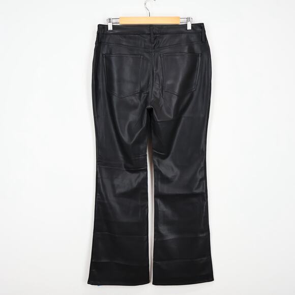 J.Crew Women's High Rise Bootcut Faux Leather Black Pant Size 31 NWT - Picture 6 of 8